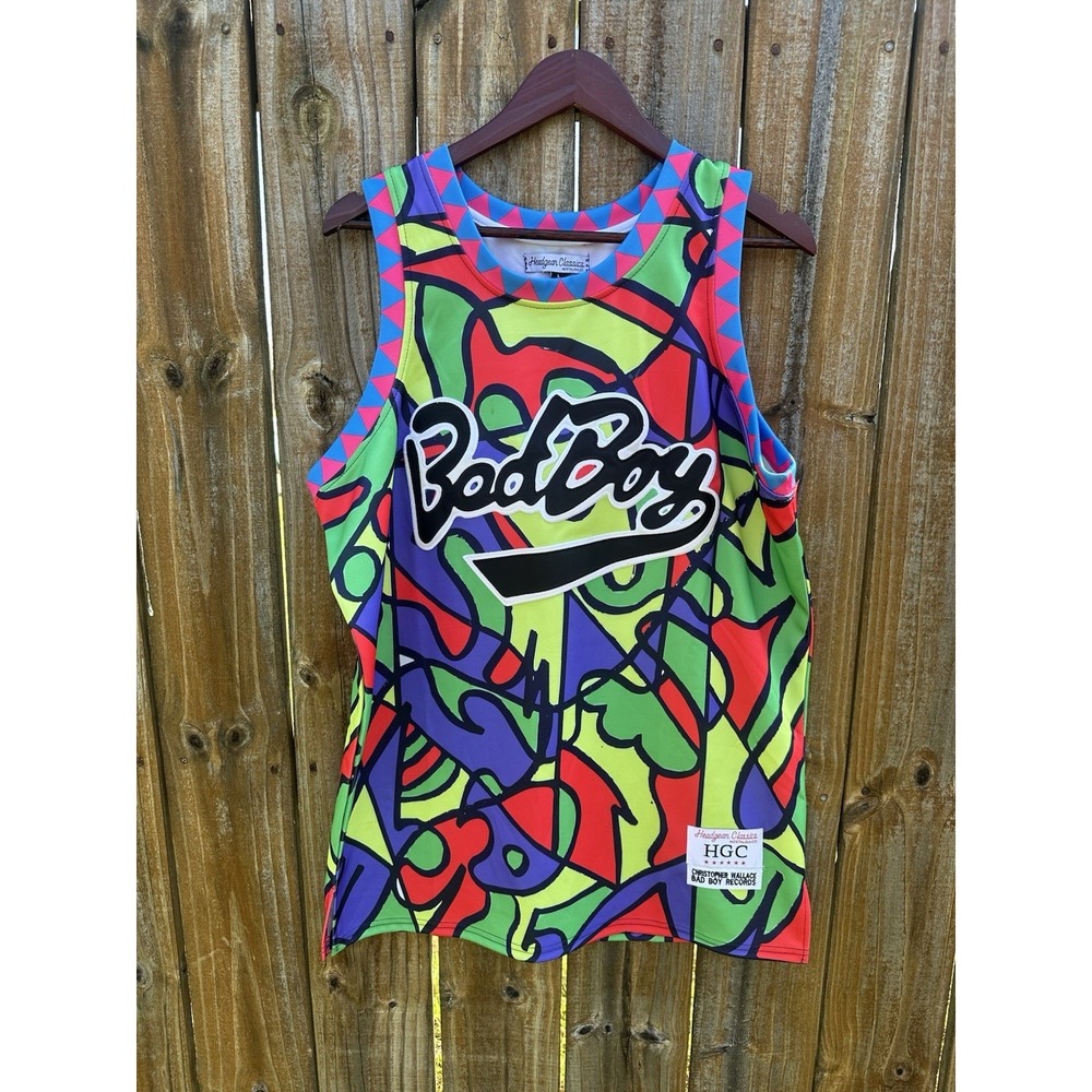 HGC‎ Headgear Classic Graffiti BAD BOY BIGGIE SMALLS Basketball Jersey L